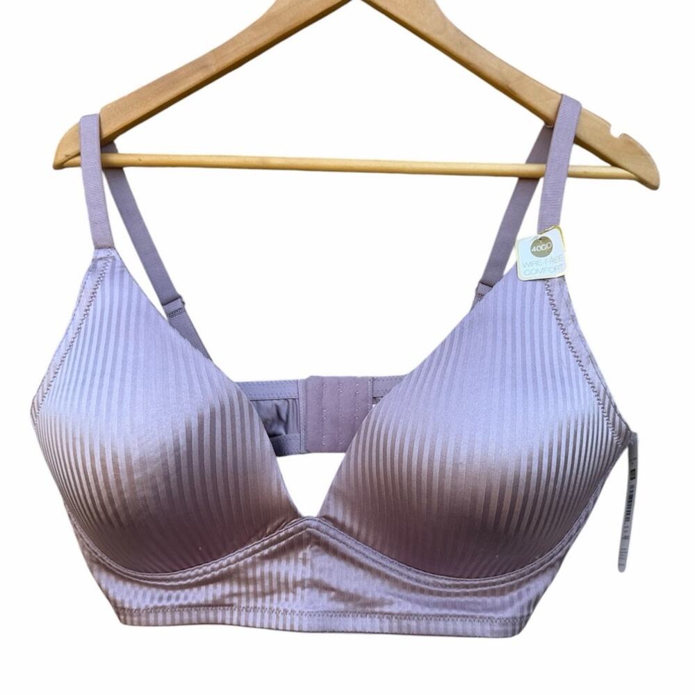 Adrienne Vitadini light purple bra  wirefree size40DD NEW